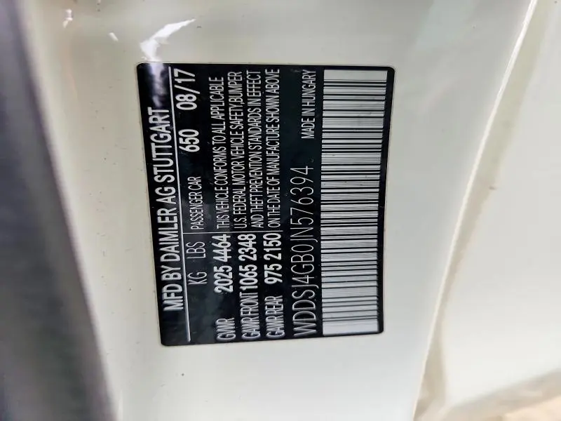 2018 MERCEDES-BENZ CLA 250 4MATIC  