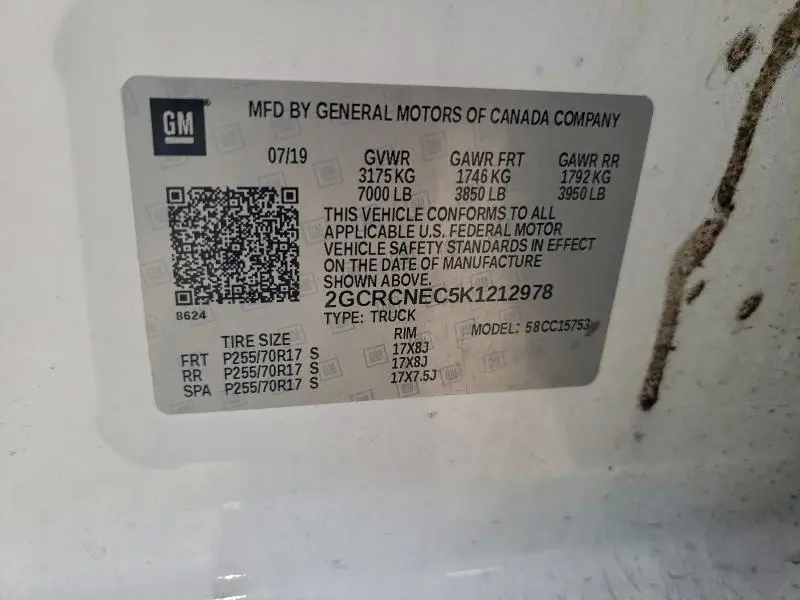 2019 CHEVROLET SILVERADO LD C1500  