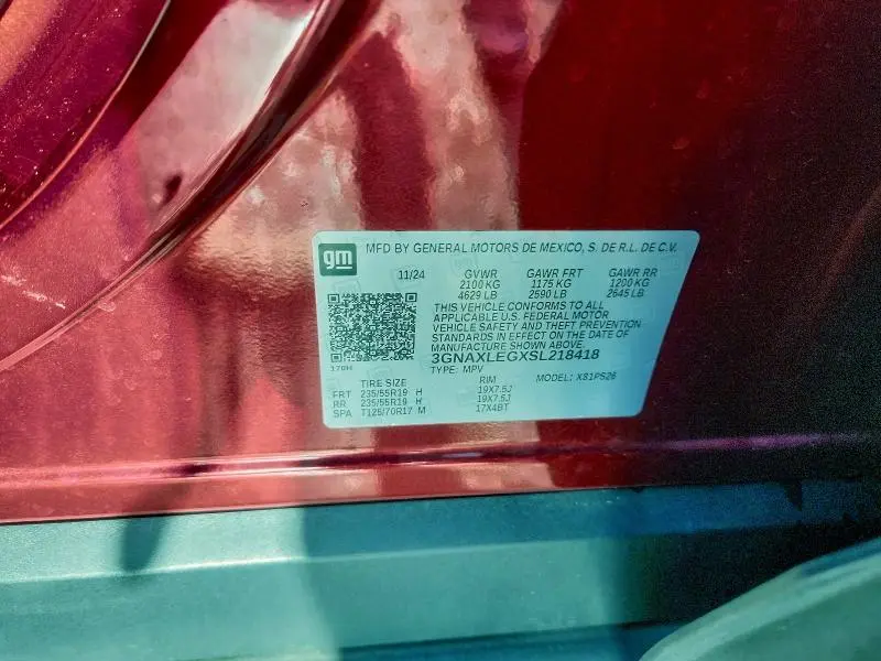 2025 CHEVROLET EQUINOX RS  