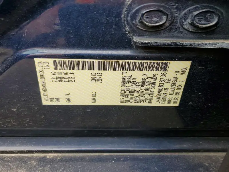 2011 NISSAN MAXIMA 3.5 S  