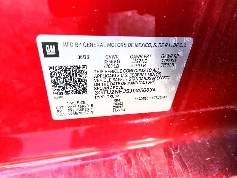 2018 GMC SIERRA K1500 SLT  
