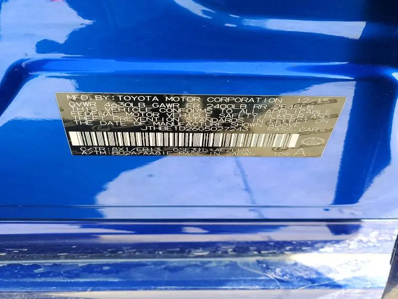 2016 LEXUS IS 350 BASE  