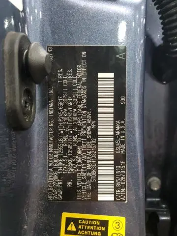 2013 TOYOTA HIGHLANDER BASE  