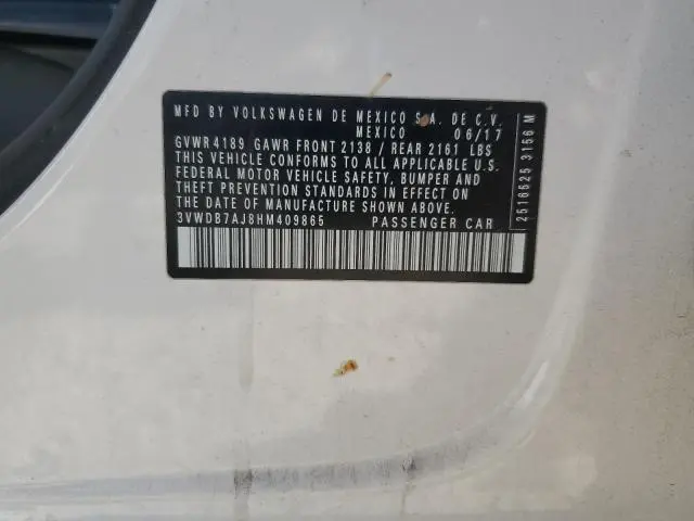2017 VOLKSWAGEN JETTA SE  