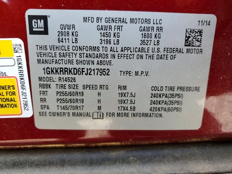 2015 GMC ACADIA SLT-1  