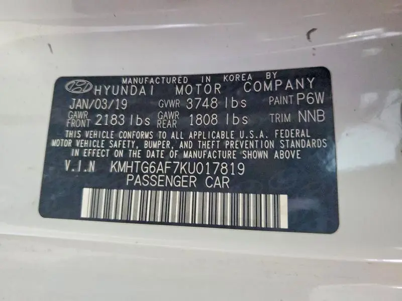 2019 HYUNDAI VELOSTER   