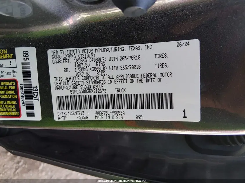 2024 TOYOTA TUNDRA SR5