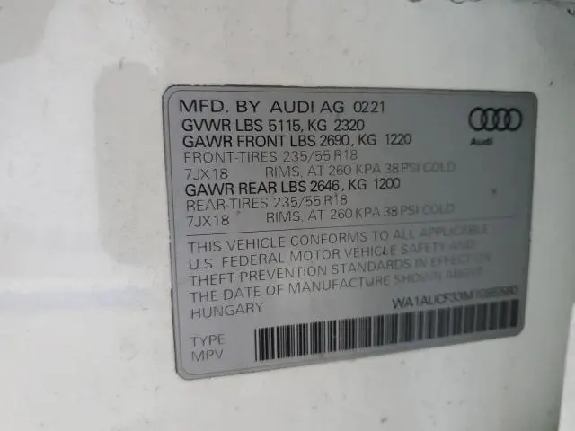 2021 AUDI Q3 PREMIUM 40  
