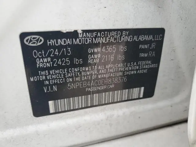 2014 HYUNDAI SONATA GLS  