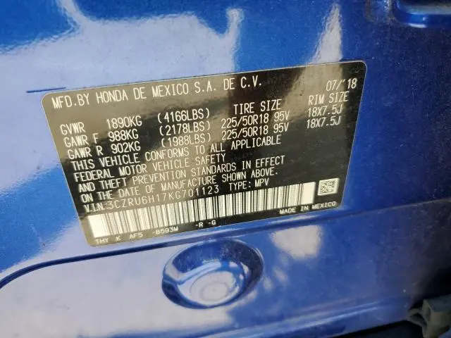 2019 HONDA HR-V SPORT  