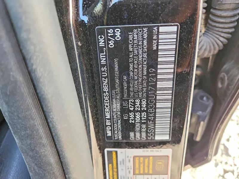 2016 MERCEDES-BENZ C 300 4MATIC  