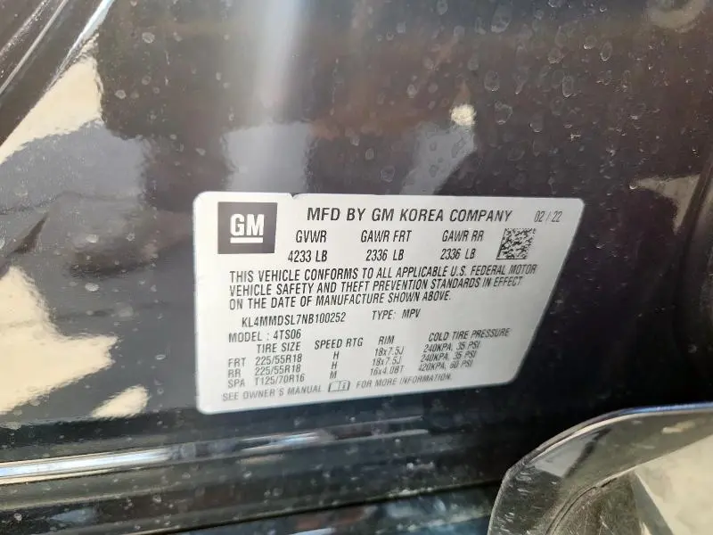 2022 BUICK ENCORE GX SELECT  