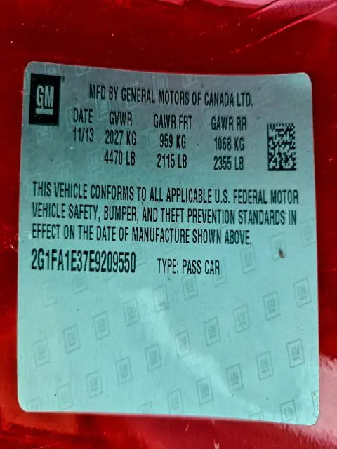 2014 CHEVROLET CAMARO LS  