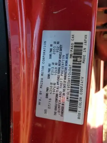 2017 MAZDA 6 TOURING  