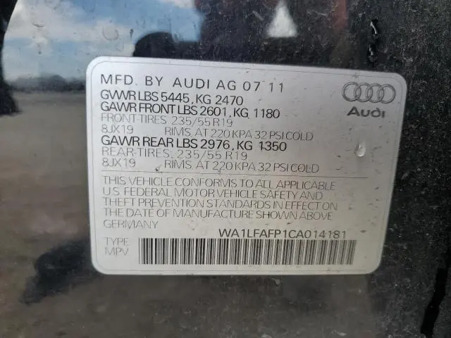 2012 AUDI Q5 PREMIUM PLUS  