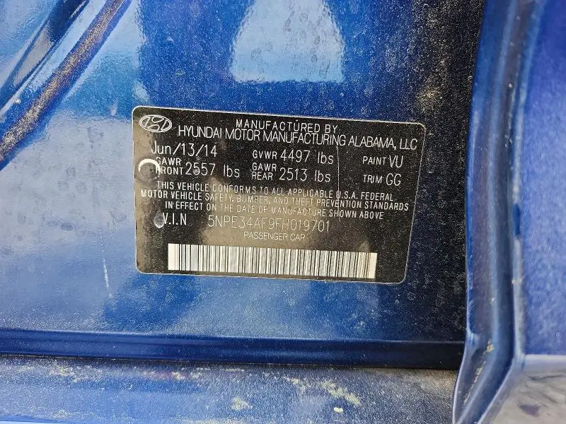 2015 HYUNDAI SONATA SPORT  