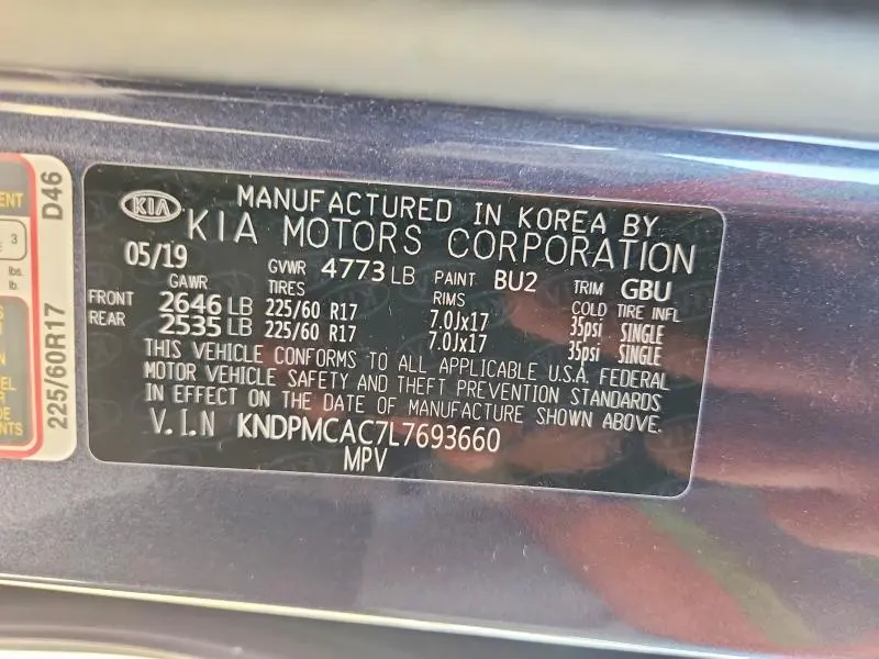 2020 KIA SPORTAGE LX  