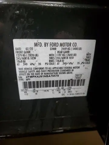 2022 FORD EDGE SEL  