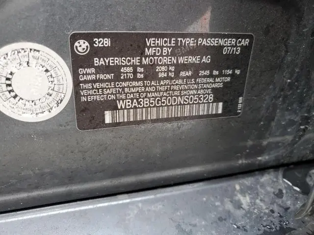 2013 BMW 328 XI SULEV