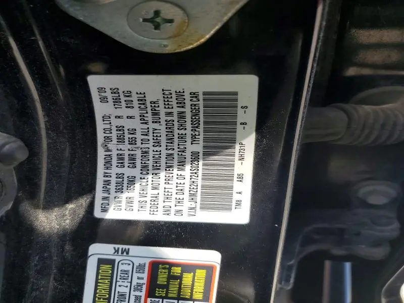 2010 HONDA INSIGHT EX  