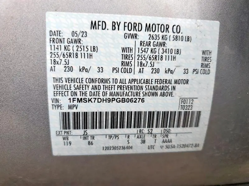 2023 FORD EXPLORER XLT  