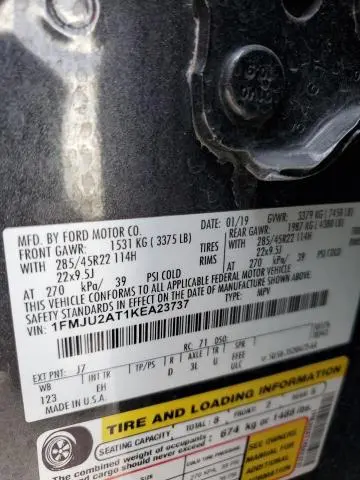 2019 FORD EXPEDITION LIMITED  