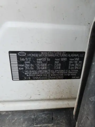 2022 HYUNDAI SANTA FE SEL  