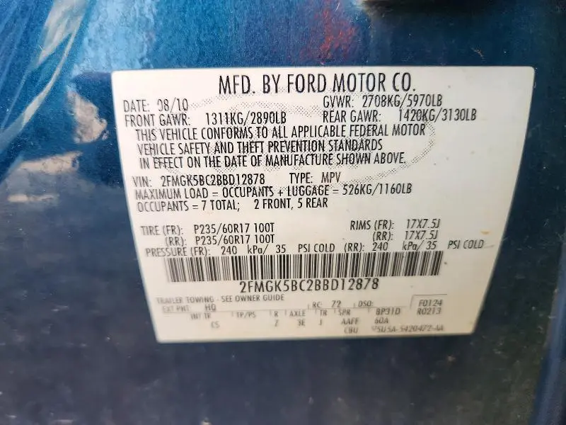 2011 FORD FLEX SE  
