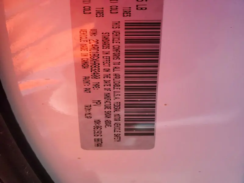 2017 CHRYSLER PACIFICA TOURING L  