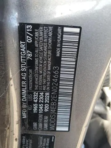 2014 MERCEDES-BENZ CLA 250