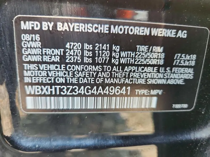 2016 BMW X1 XDRIVE28I  