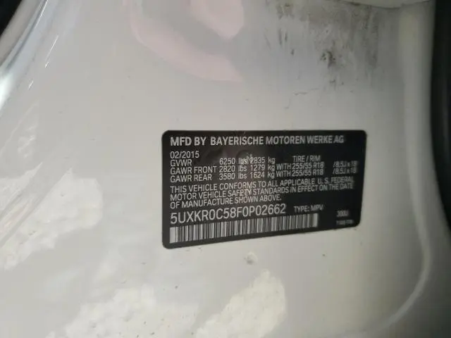 2015 BMW X5 XDRIVE35I  