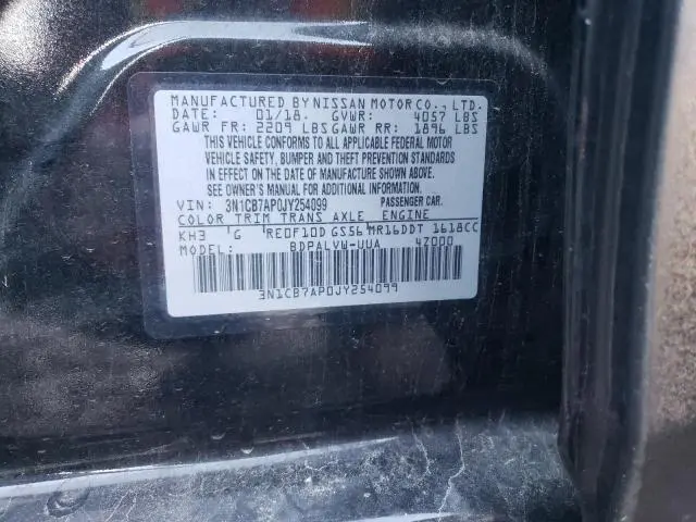 2018 NISSAN SENTRA SR TURBO  