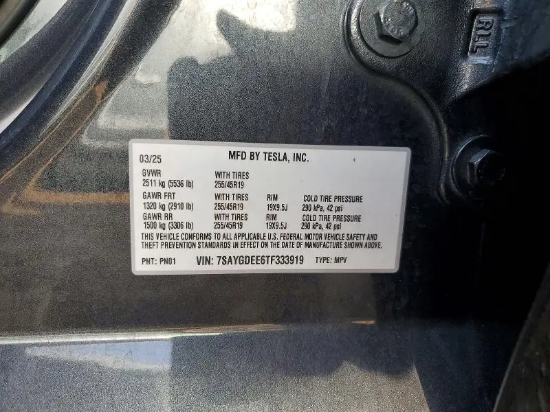 2026 TESLA MODEL Y   