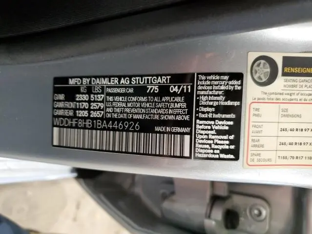 2011 MERCEDES-BENZ E 350 4MATIC  