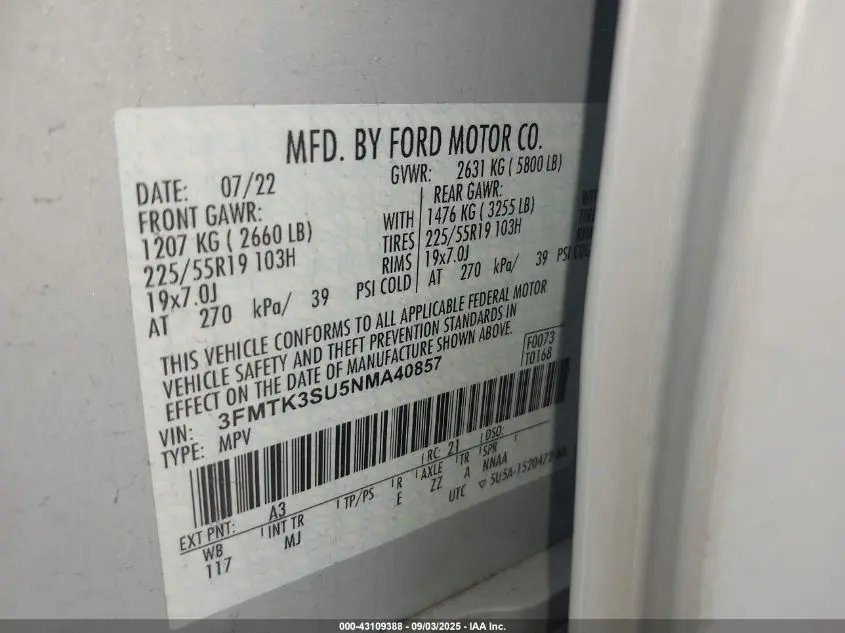 2022 FORD MUSTANG MACH-E PREMIUM