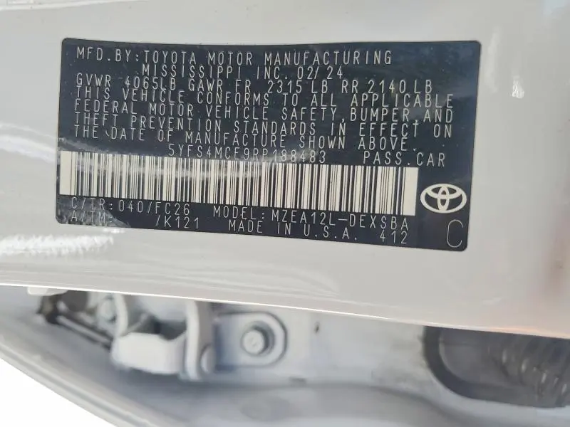 2024 TOYOTA COROLLA SE  