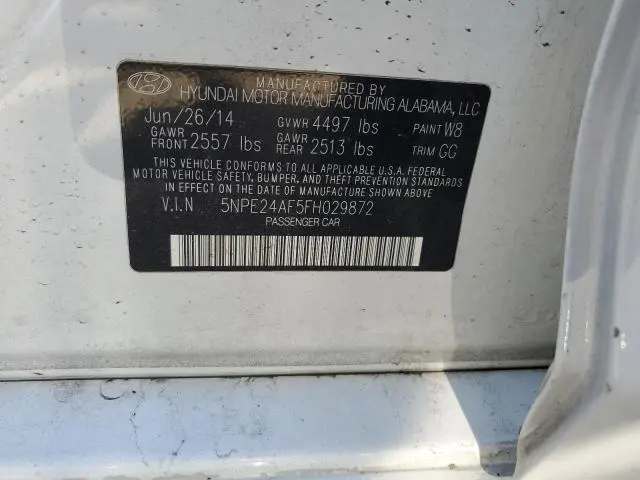 2015 HYUNDAI SONATA SE
