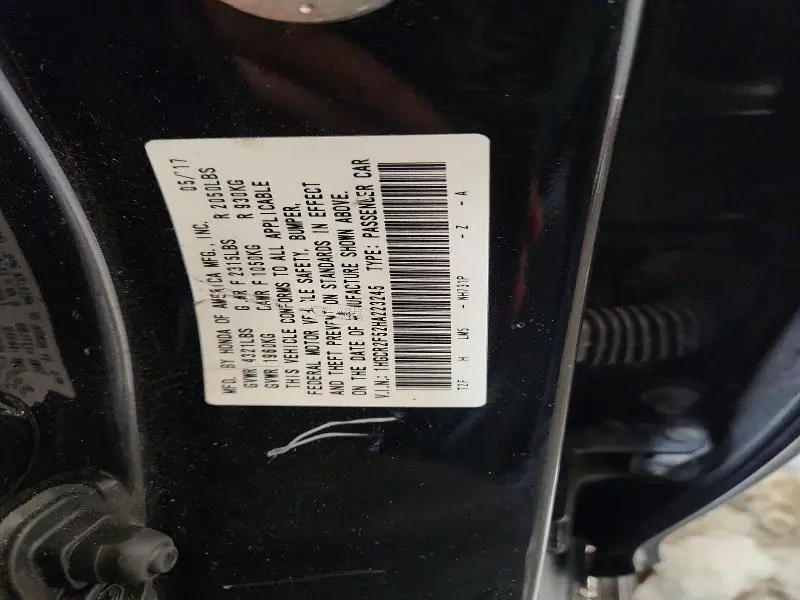 2017 HONDA ACCORD SPORT  