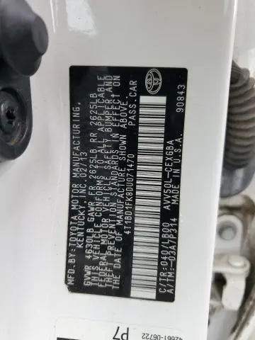 2013 TOYOTA CAMRY HYBRID  