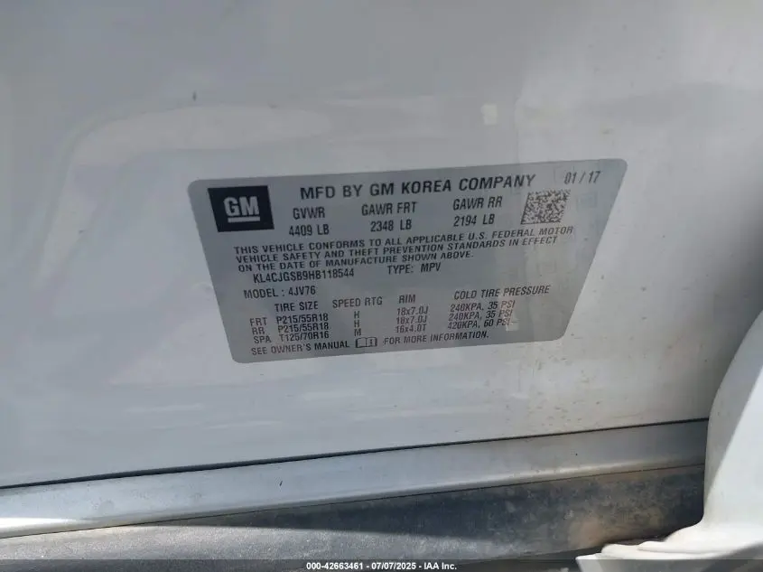 2017 BUICK ENCORE ESSENCE