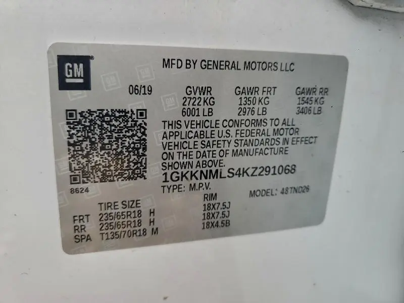 2019 GMC ACADIA SLT-1  