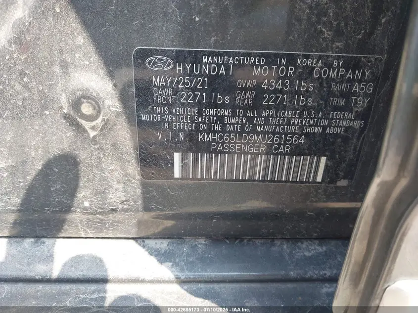 2021 HYUNDAI IONIQ PLUG-IN HYBRID SE
