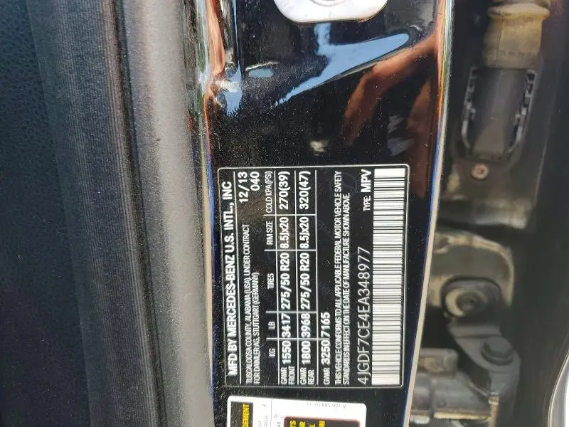 2014 MERCEDES-BENZ GL 450 4MATIC  
