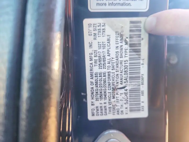 2010 HONDA CR-V EX  