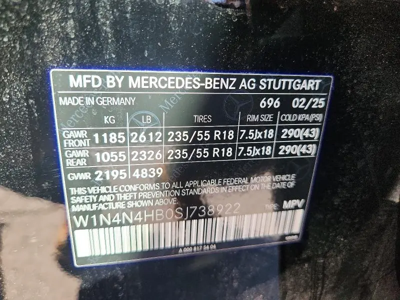 2025 MERCEDES-BENZ GLA 250 4MATIC  