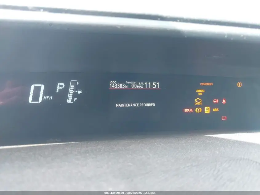 2015 TOYOTA PRIUS C ONE