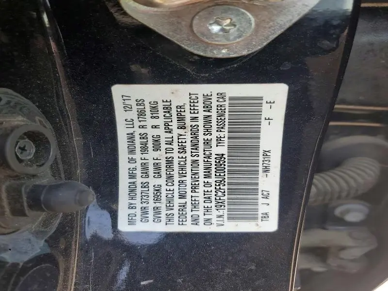 2018 HONDA CIVIC LX  
