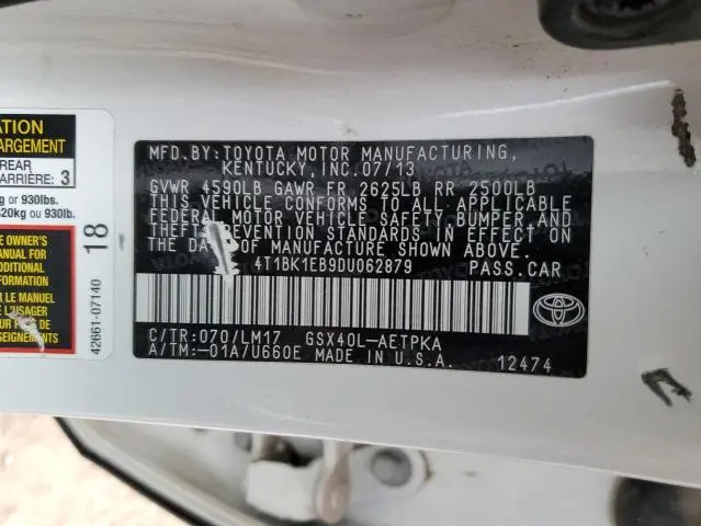 2013 TOYOTA AVALON BASE  