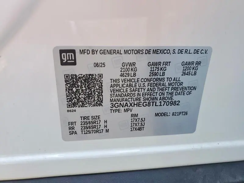 2026 CHEVROLET EQUINOX LT  